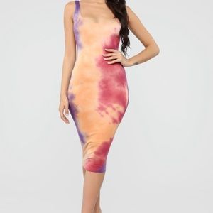 Tie Dye Midi Dress